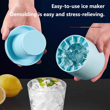 Silicone Ice Cube Mold Round Ice Bucket